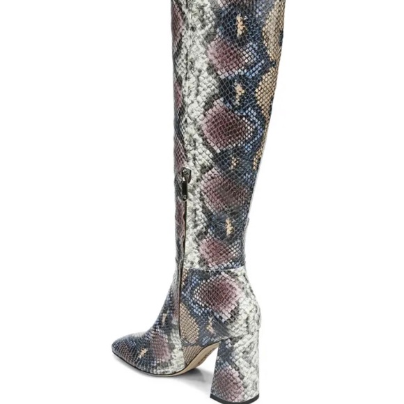 NWT SAM EDELMAN snake print Clarem boots - Picture 4 of 15